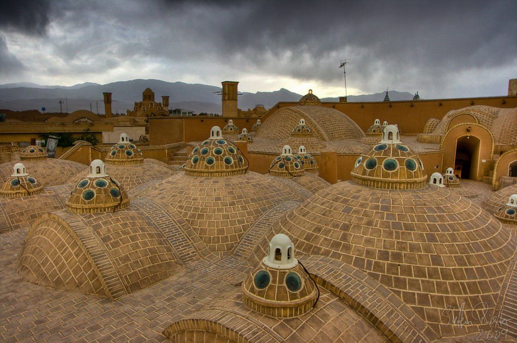 Rooftop of Sultan Mir Ahmad Hammam , Kashan_1