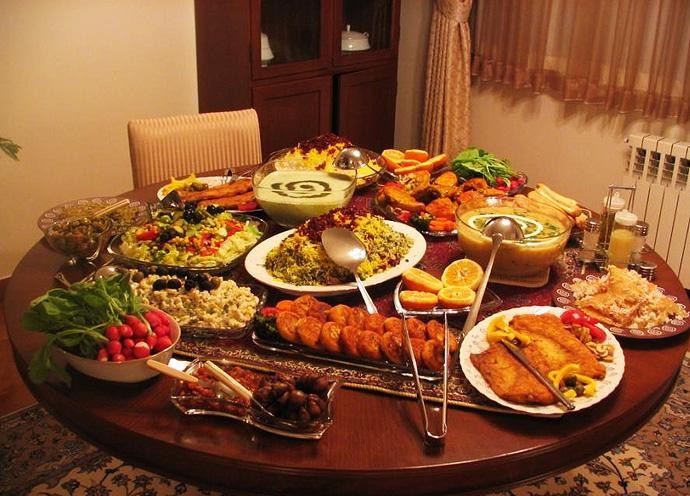 المائدة الايرانية في شهر رمضان المبارك 
